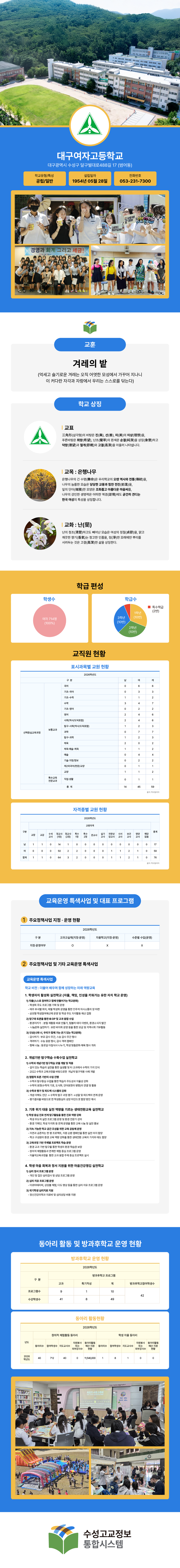 대구여자고등학교 상세 이미지